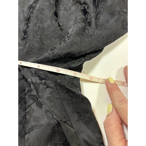 Theory Thaniel Cropped Cigarette Pants Black Ivy Jacquard 2 - Picture 4 of 9